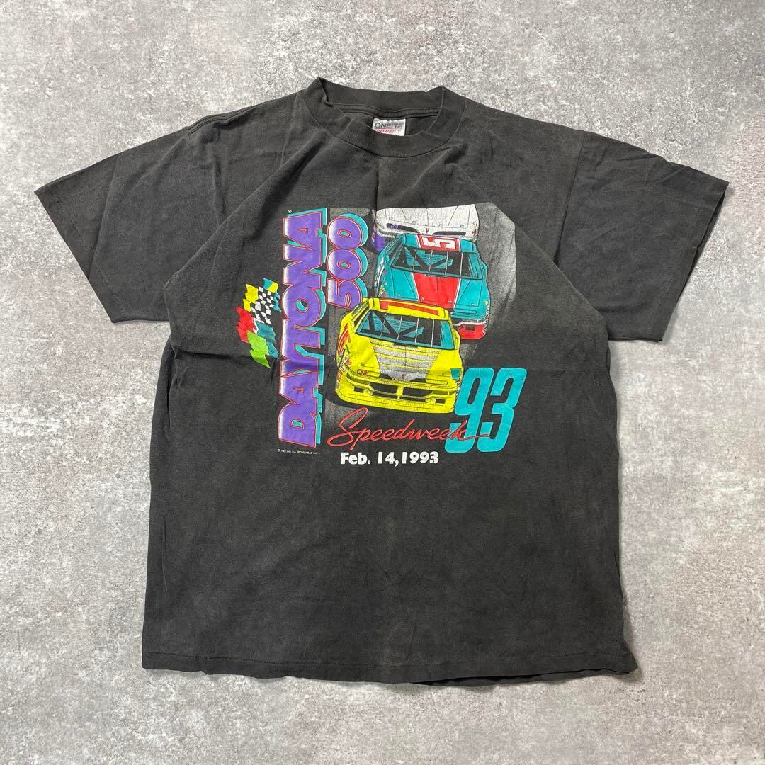90s vintage DAYTONA500 車 Tシャツ シングルステッチ
