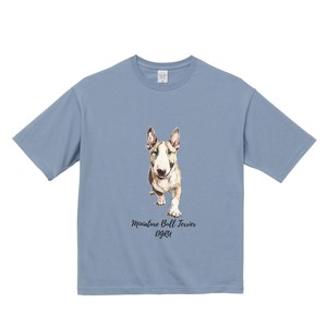 ミニチュア・ブル・テリア　ビックシルエットTシャツ
