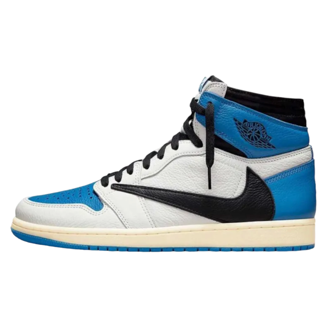 26cm Travis Scott × Fragment × Nike Air Jordan 1 Retro High OG SP "Military Blue" /DH3227-105