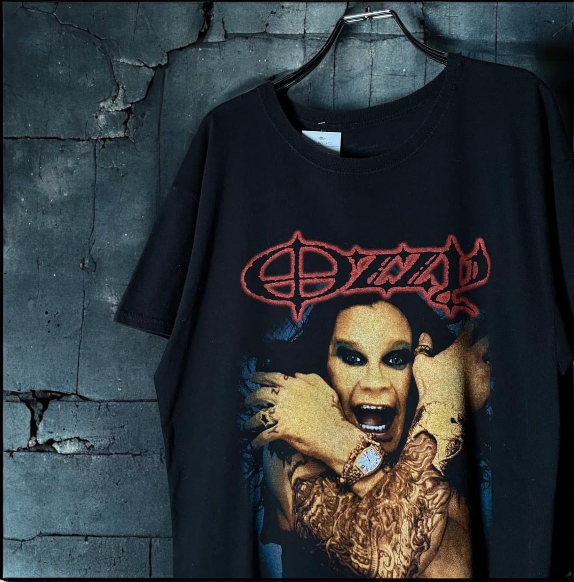 オズボーンツアー 2002 Tシャツ 黒 OZZY OSBOURNE BLACK TEE オジーオズボーン ロックTシャツ 黒