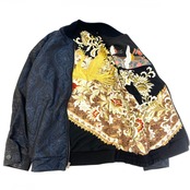 【bomber51】Msize 再構築リバーシブル着物ボンバー KIMONO reversible BOMBER JACKET