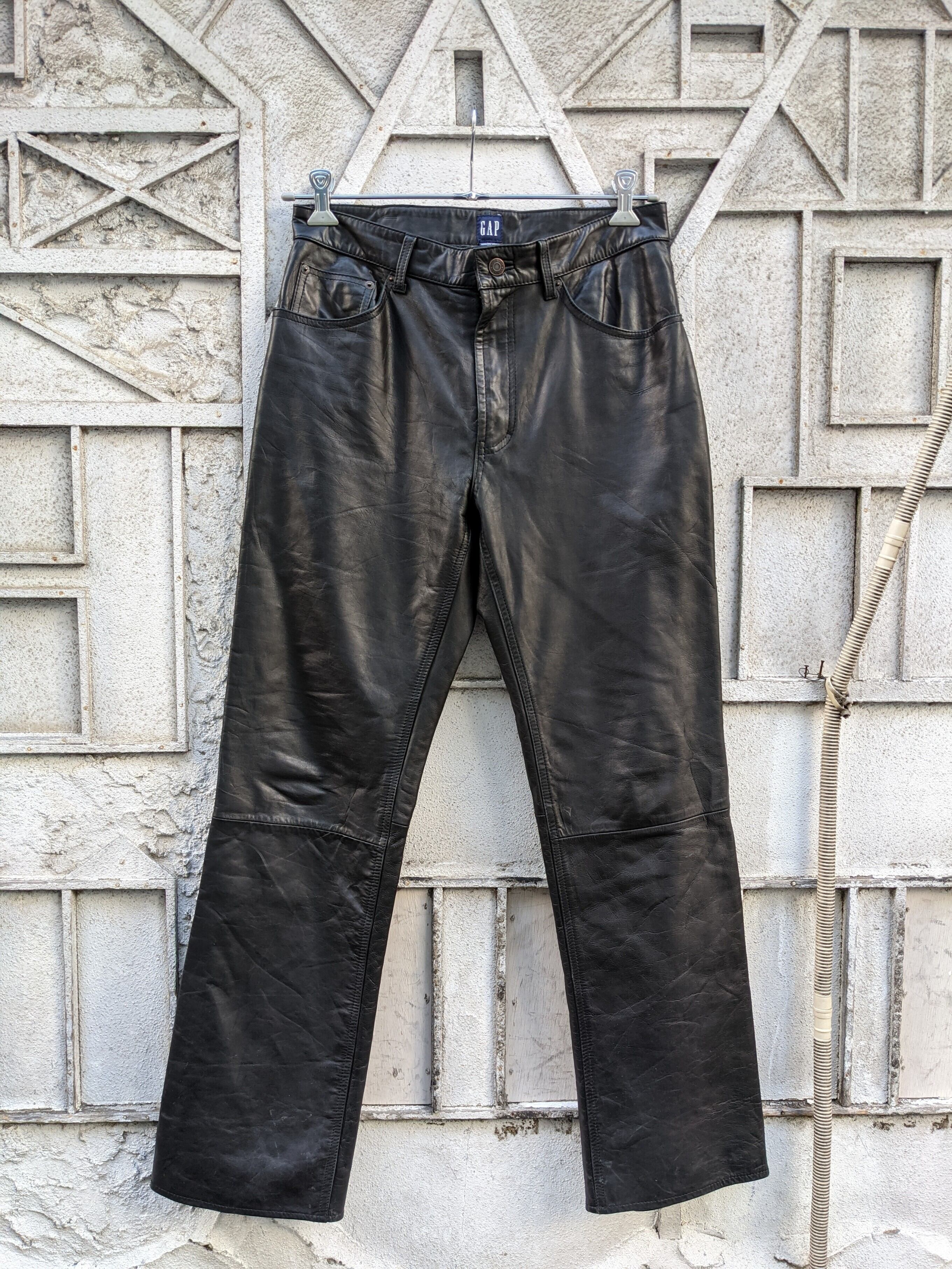 レザーパンツ　leather pants old gap
