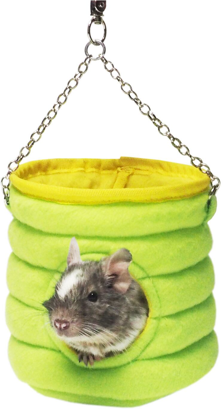 【小動物用品】デグモモたちのバケツ　グリーン/ベージュ