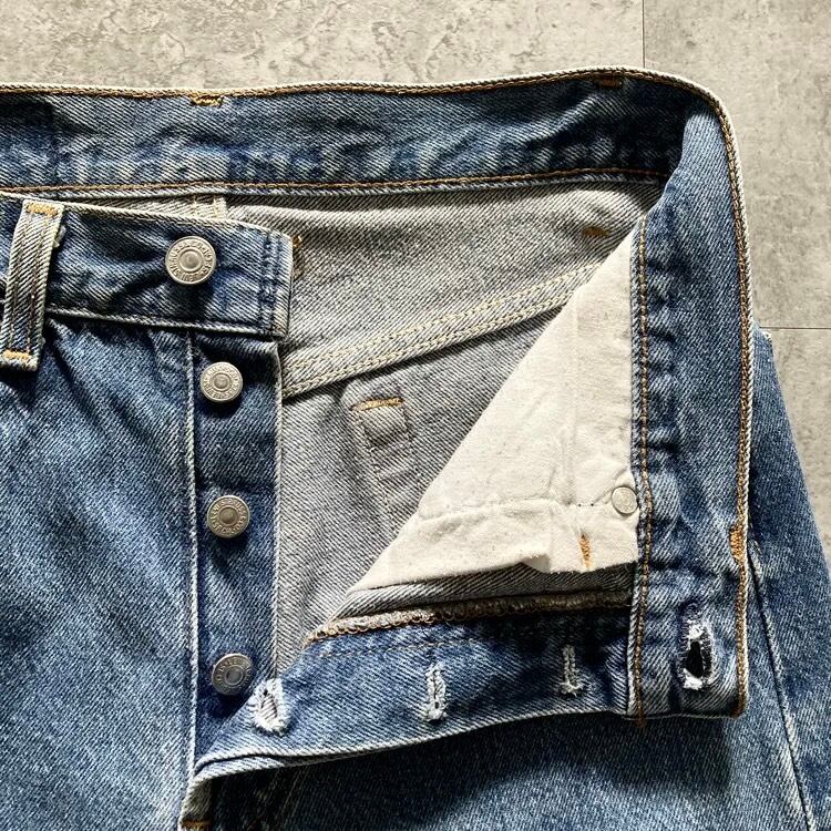 W29 L33】90's US.Levis 501xx リーバイス エルパソ工場(520) ボタン裏