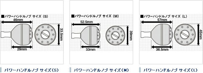 シマノ 夢屋アルミラウンド型パワーハンドルノブ グレー M ノブ TypeB