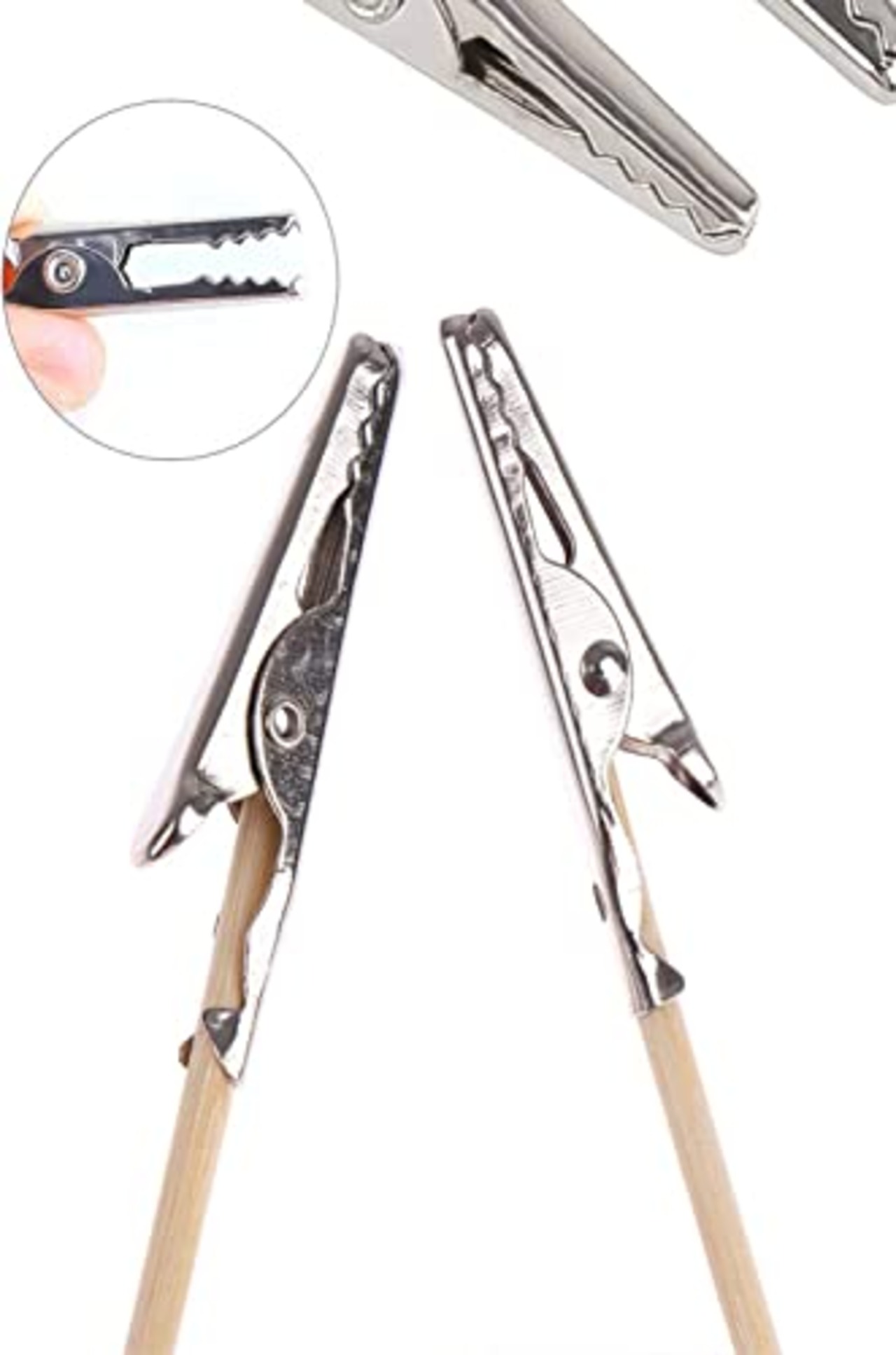 YFFSFDC ネコの手持ち手棒 ペインティングクリップ 25本入塗装棒 プラモデル ホビー用塗装用具 組み立て済み クリップ セット エアブラシ