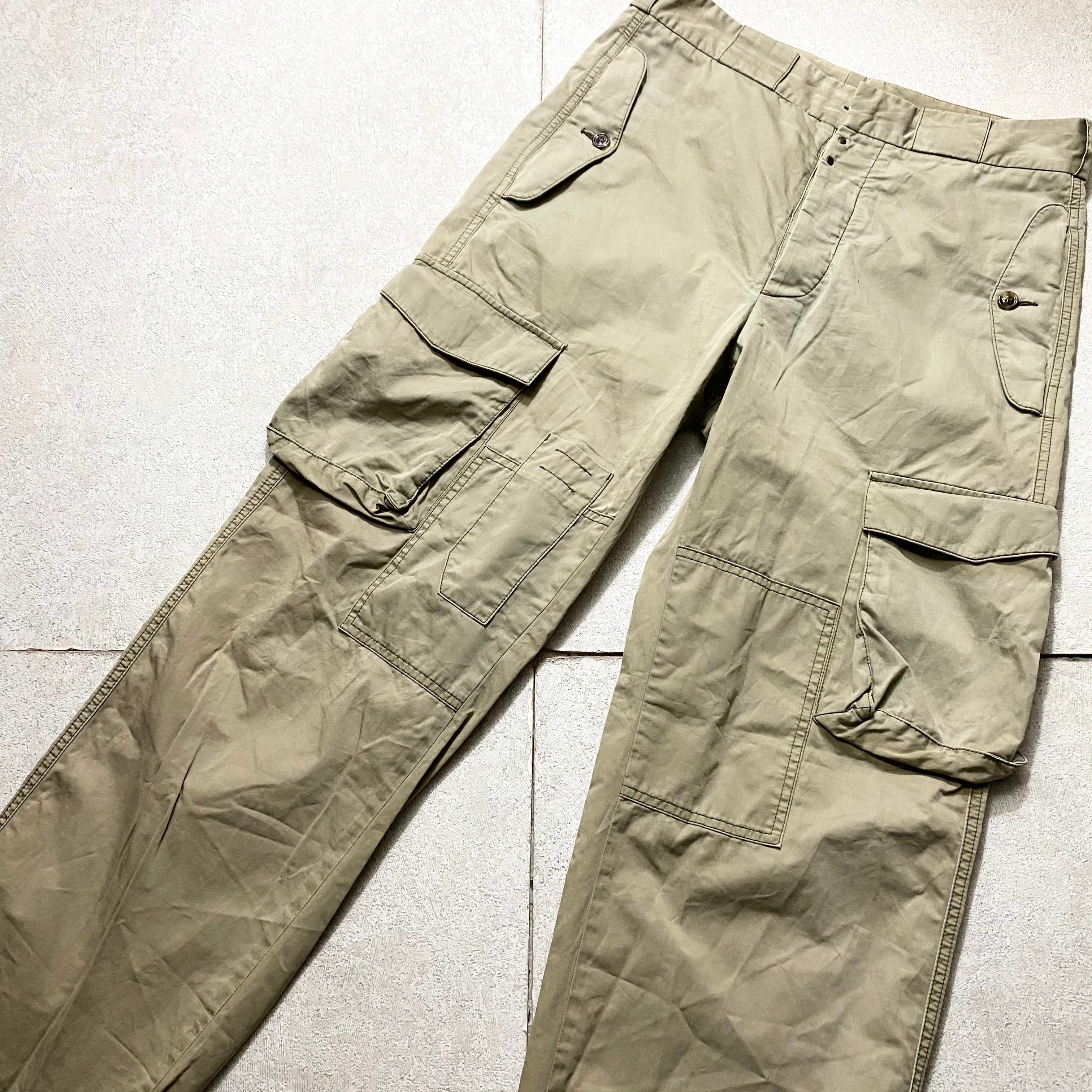 MAISON MARTIN MARGIELA asymmetrical pockets design cargo pants 