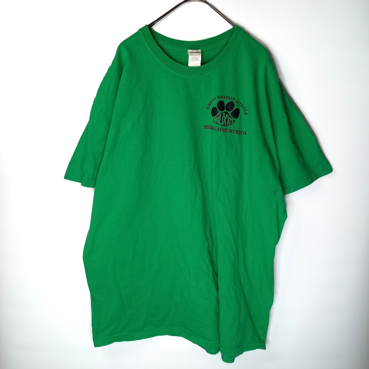 ギルダン　クルーネック　プリントTシャツ　半袖　カレッジロゴ　ヘビーコットン