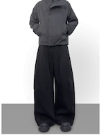BAOVICTO Pleated Wide-leg Trousers