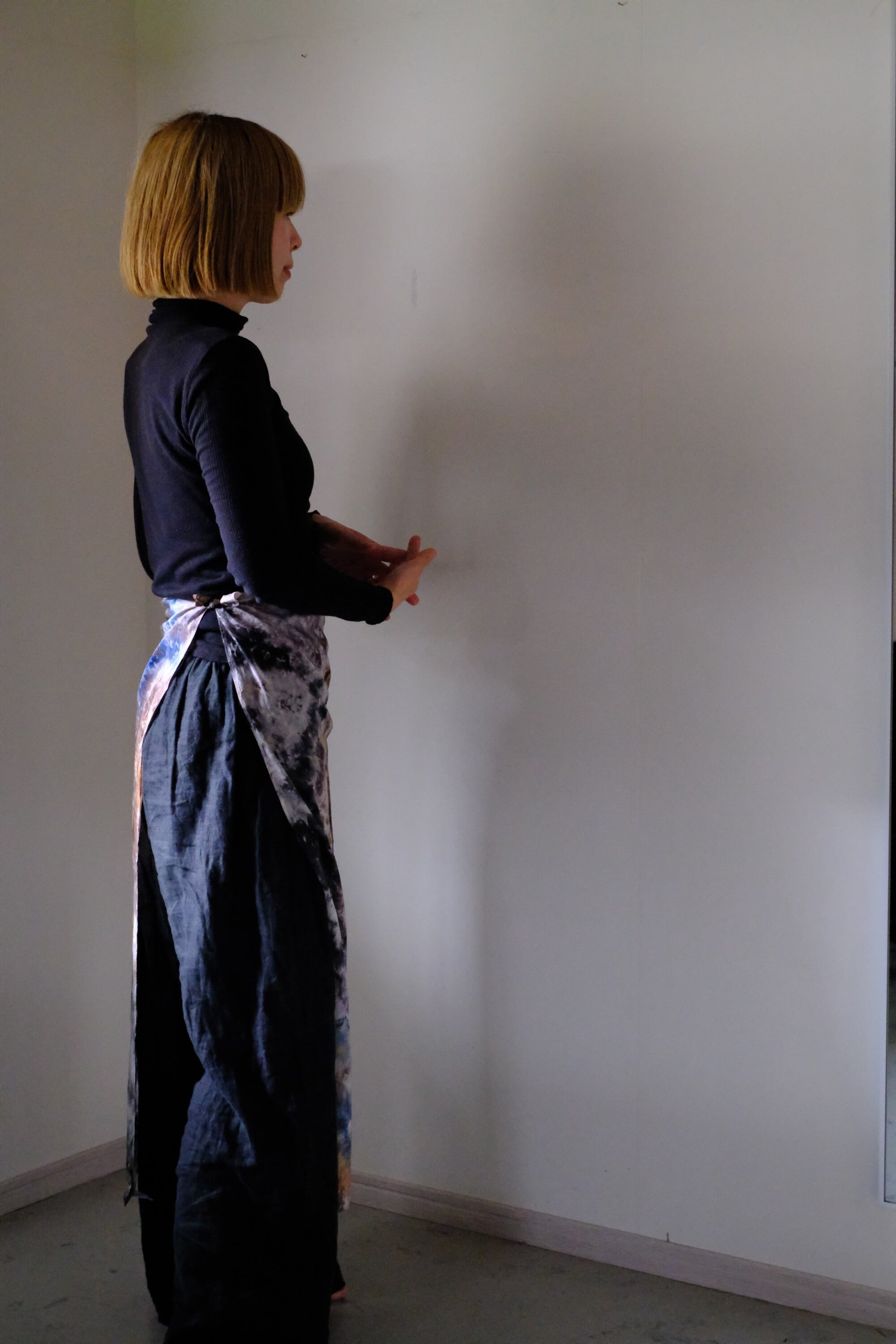 コットンシルクスカーフ　o-0532