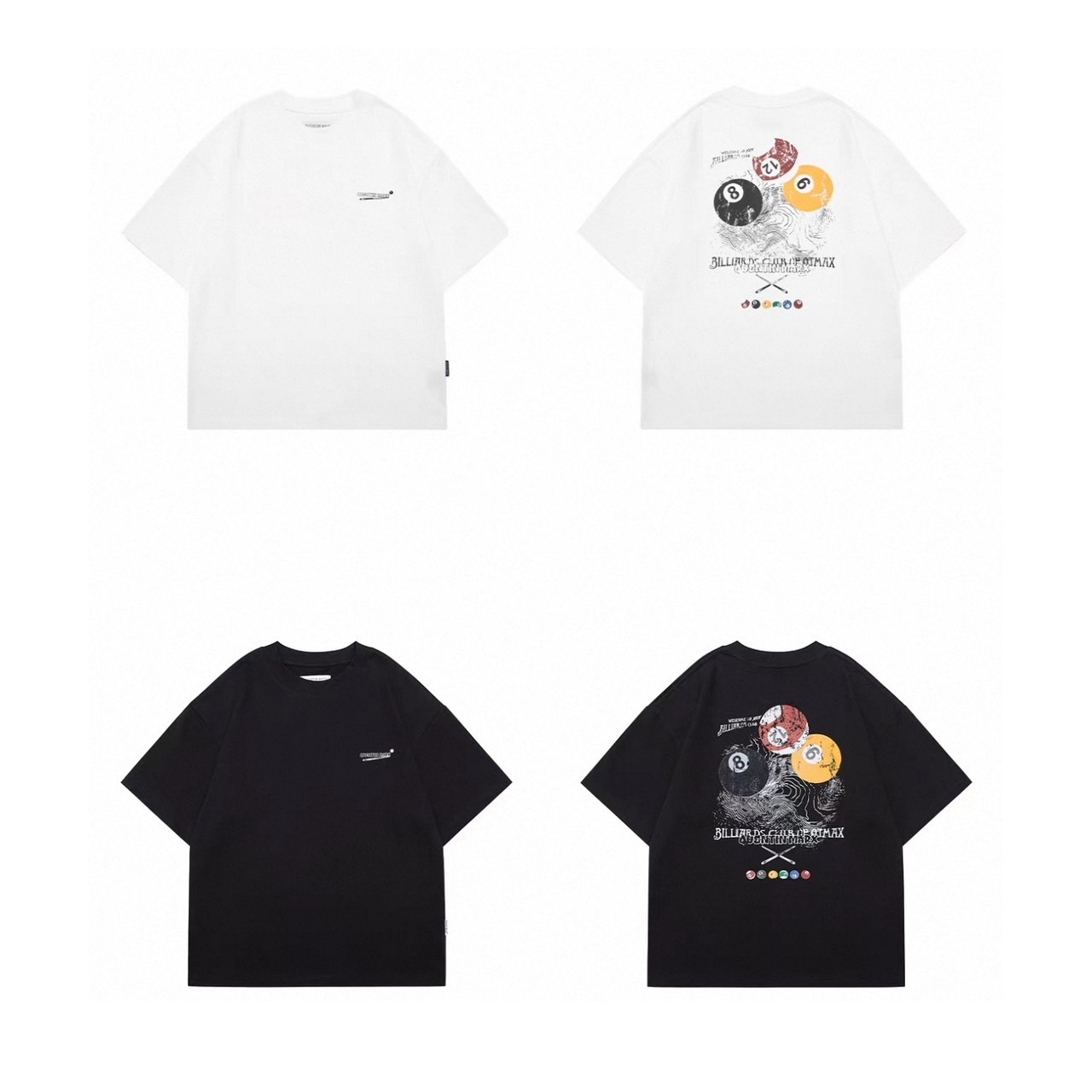 Billiards club back print tee 1413 - 12