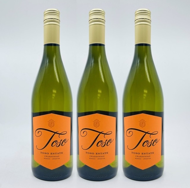 【3本】トソ　シャルドネ　3本　750ml　白ワイン　Toso Chardonnay　アルゼンチン　メンドーサ　パスカル・トソ