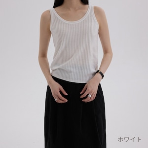 rib tank top【8color】 T4342