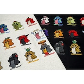 ストリート 裏起毛 GRAF&WU 12ゴーストキャラ刺繍 パーカー T493