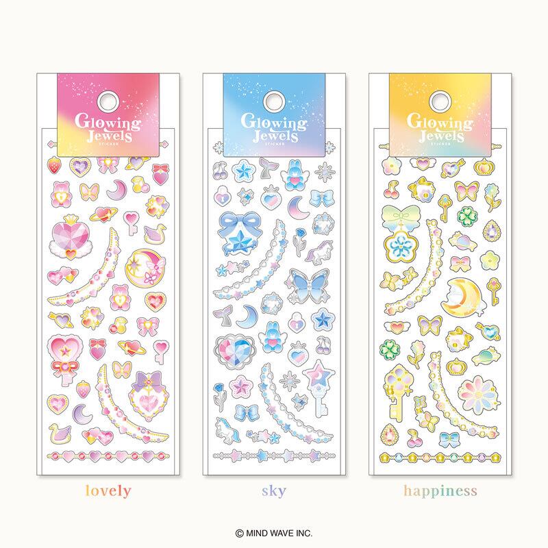グローイングジュエルズステッカー 82710 lovely | てんくーどう