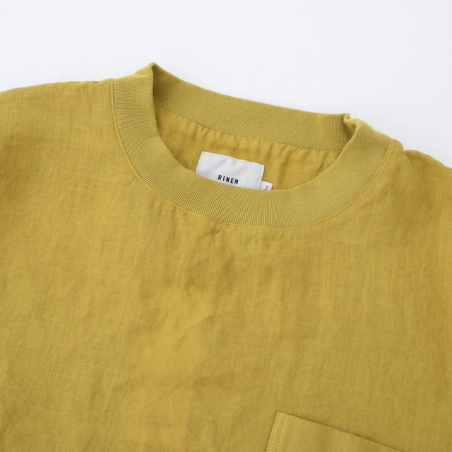 リネン RINEN 60/1リネンローン 半袖クルーネックシャツ(R39510)全5色