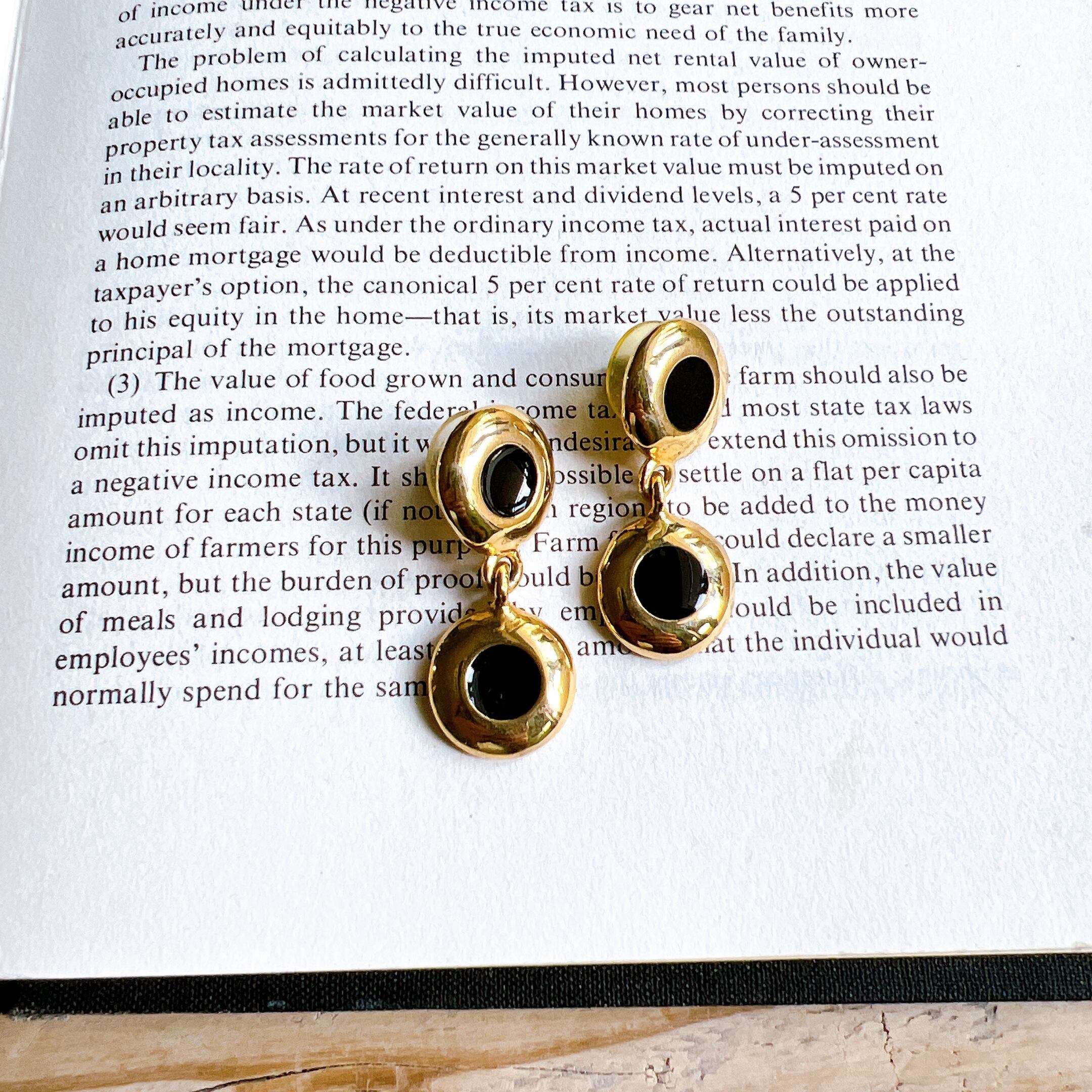 P320-ヴィンテージピアス【 Ginnie Johansen Designs 】USA輸入・ Gold