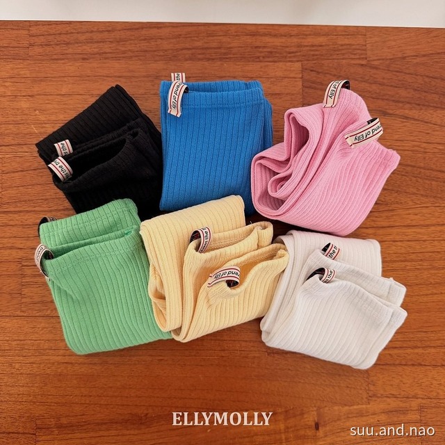 取寄:ELLYMOLLY カラーリブソックス※送料無料