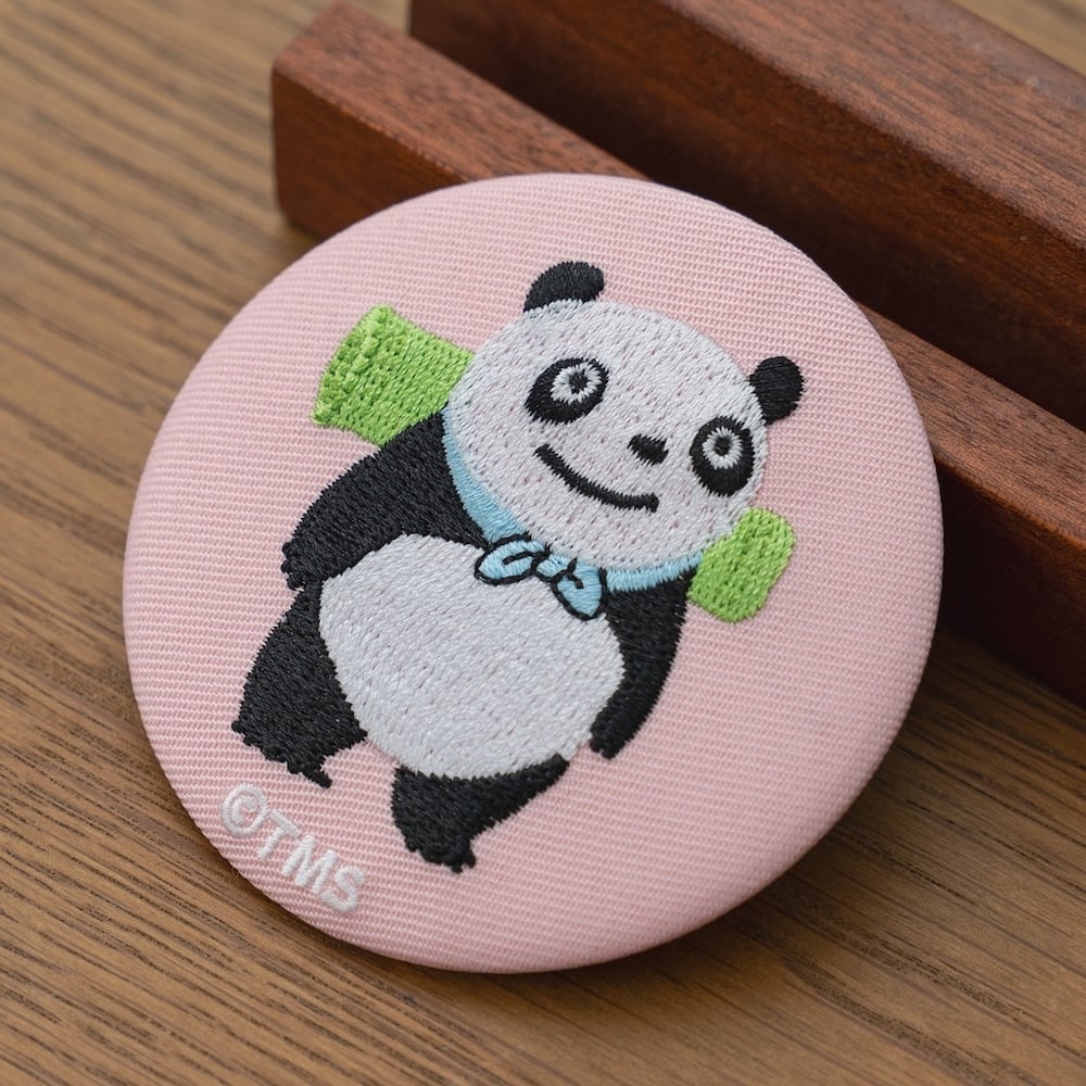 パンダコパンダ 刺繍ミラー パンちゃん（2101） | すすのこ商店