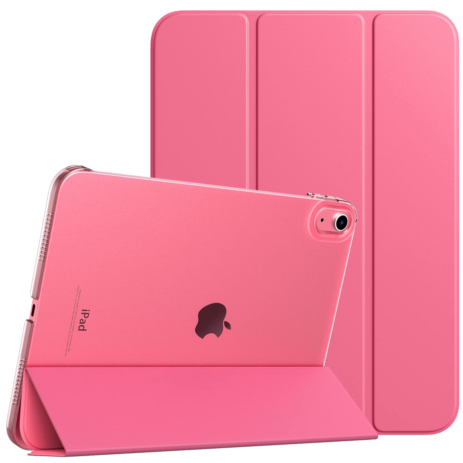 TiMOVO iPad A16 ケース iPad 第11世代 11インチ/第10世代 10.9インチ ケース 半透明ハードカバー ピンク