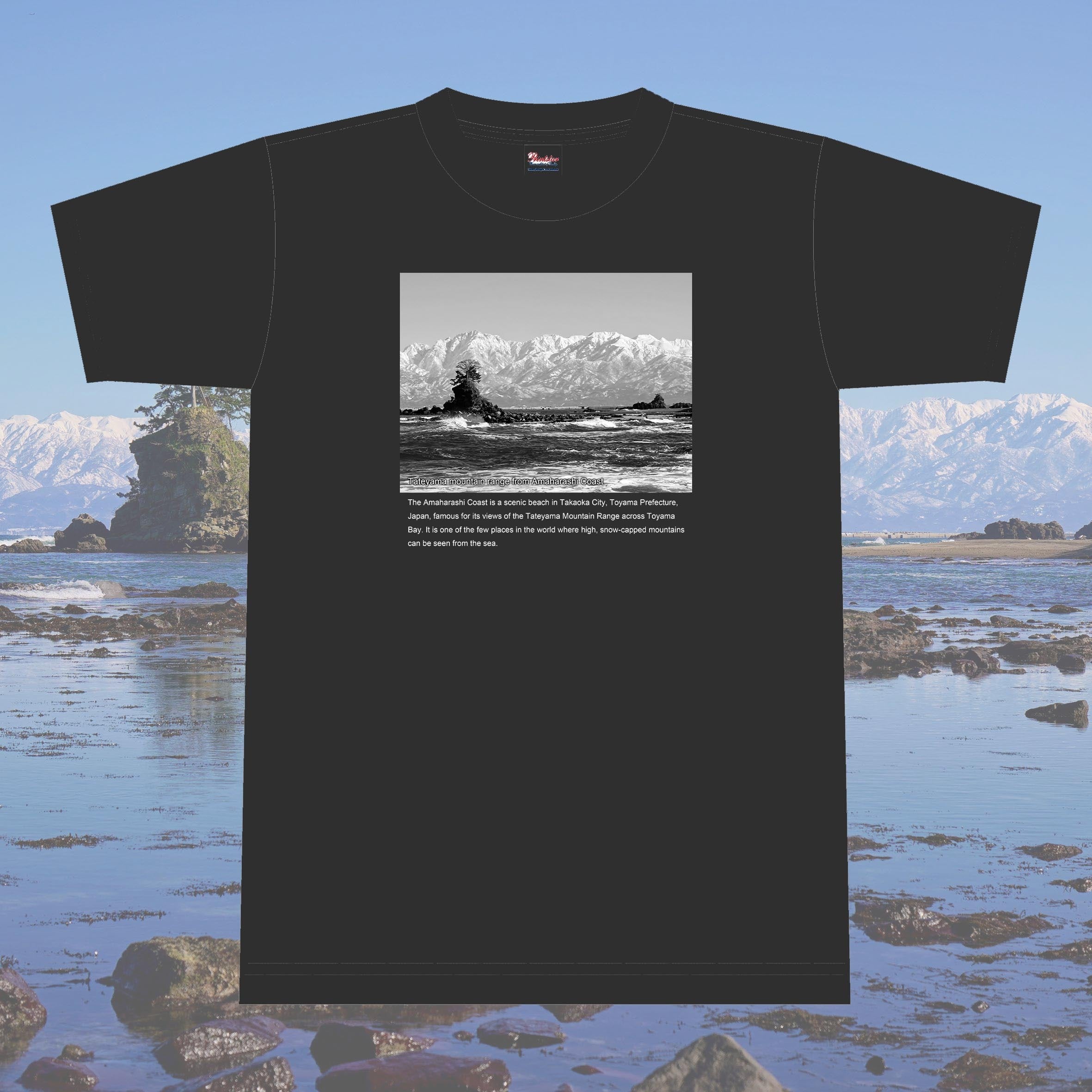 【富山百景シリーズ】Amaharashi coast Tシャツ【高岡市】