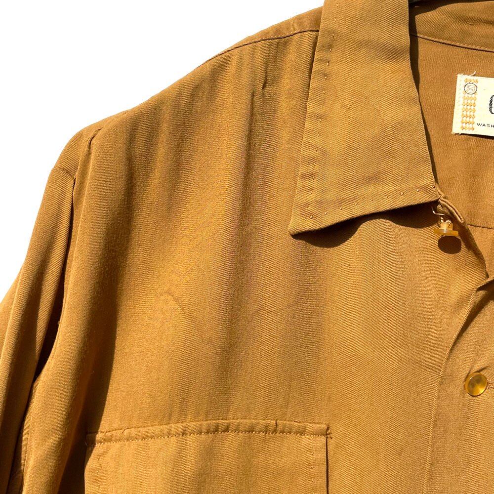 CAMPUS] Vintage Rayon Gabardine Open Color Shirt [1950s-] Vintage