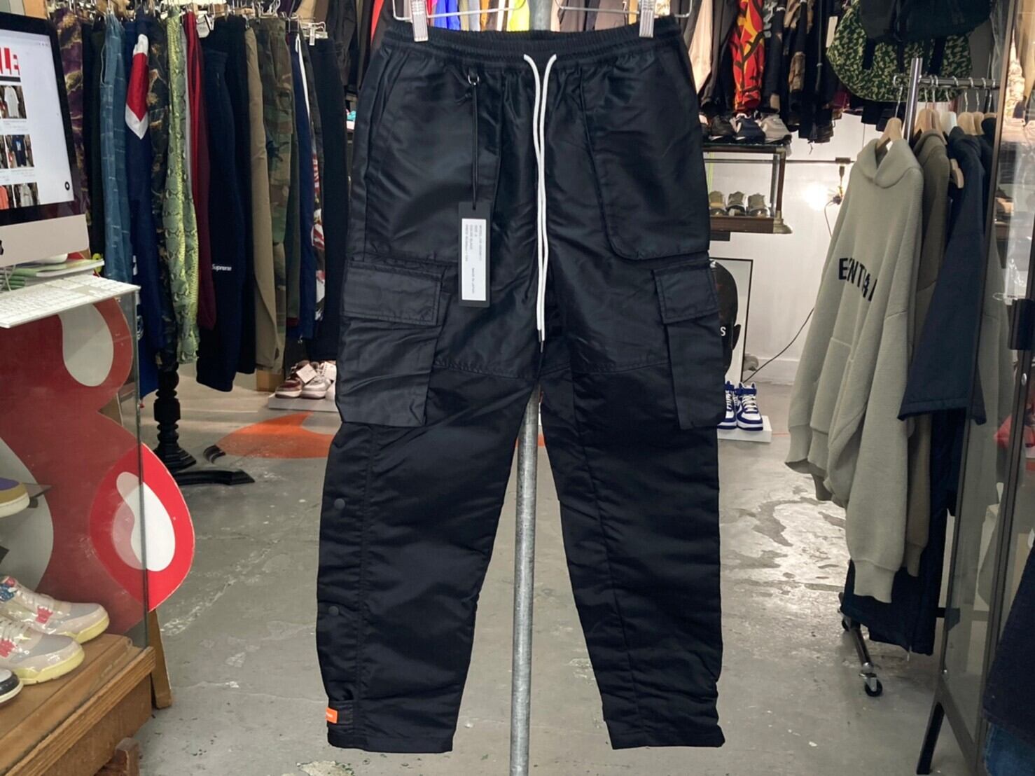 ALWAYS OUT OF STOCK ACTIVE FATIGUE PANTS BLACK SMALL 214870 