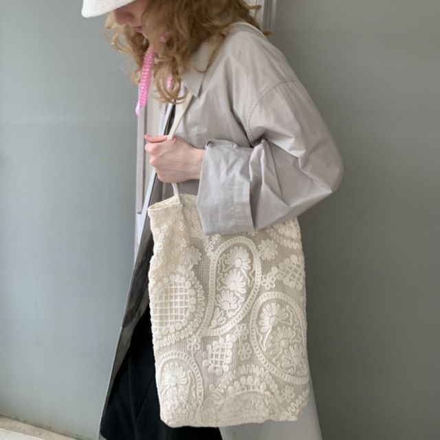 Dentelle Lace Tote F0592