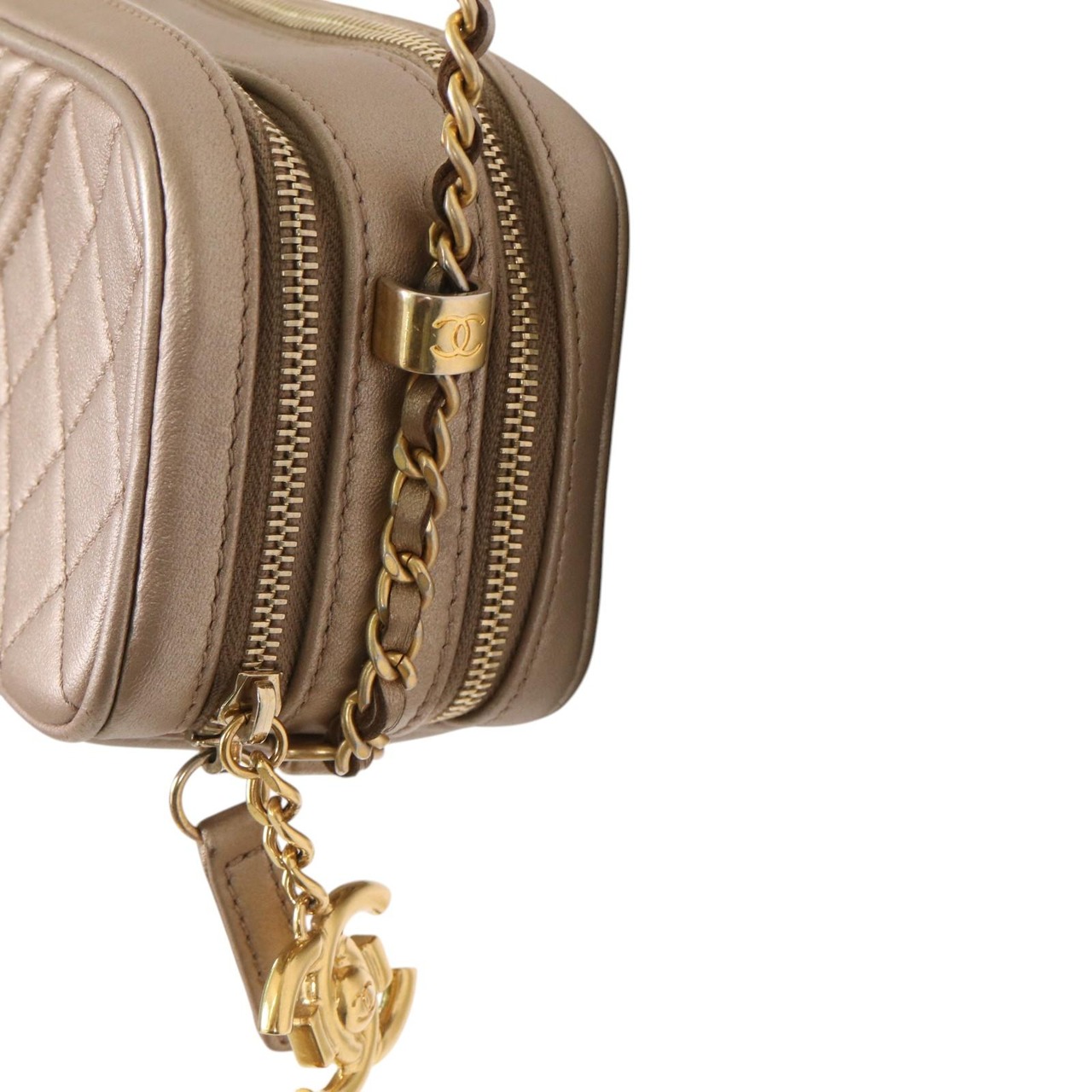 【最終処分SALE】CHANEL シャネル ココマーク  レザー ショルダーバッグ ベージュ A-7529