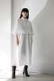 rito structure / Connected Shirt Dress (white)