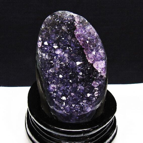 アメジスト クラスター ウルグアイ産 原石 amethyst 一点物 台座付属 182-7914