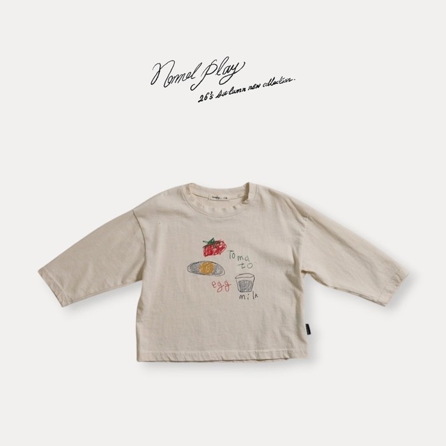【予約/送料無料】normalplay / Egg Long-Sleeve T-Shirt