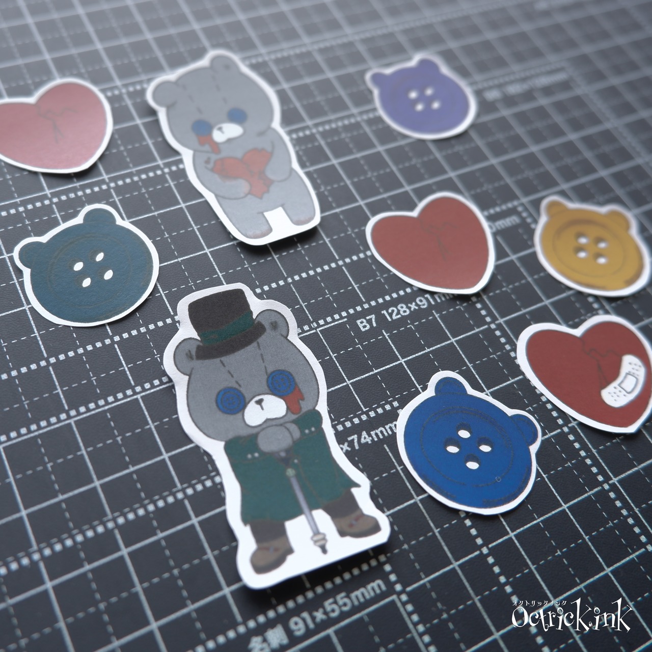 くまのだれる。シール９枚セット