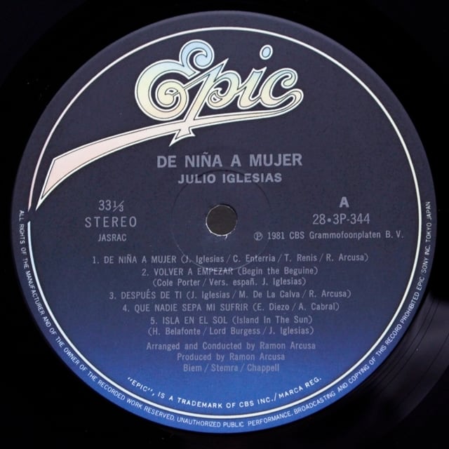 Julio Iglesias / De Nina A Mujer [28・3P-344] - 画像3