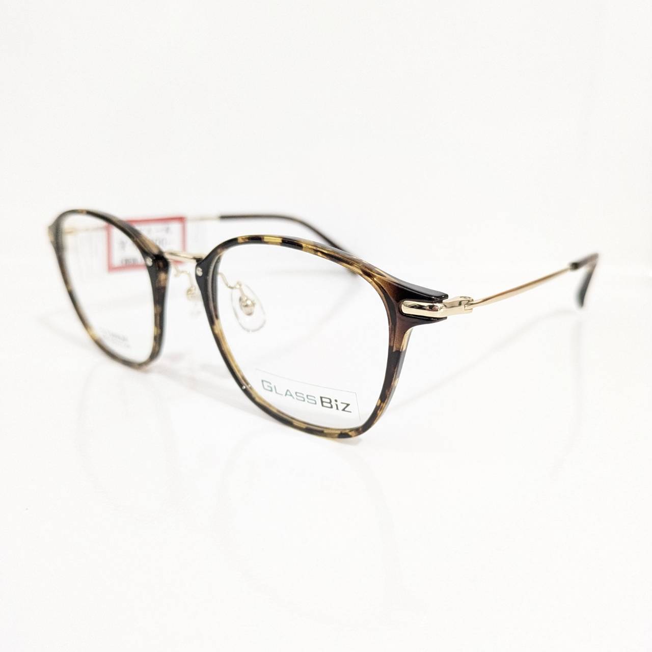 【GLASS BiZ】ウエリントンコンビフレーム デミブラウン