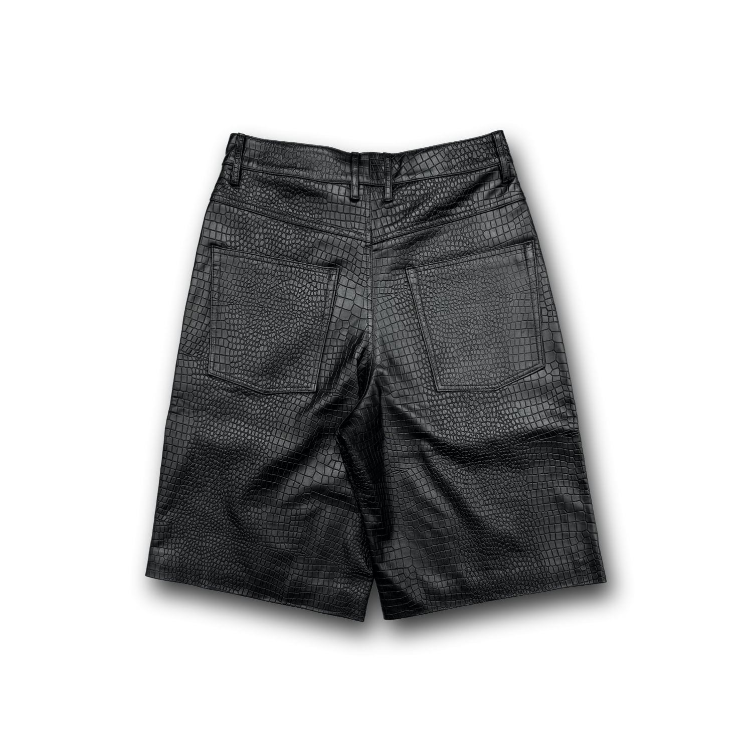 ASKYURSELF / CROC LEATHER BAGGY SHORTS | HOLICK