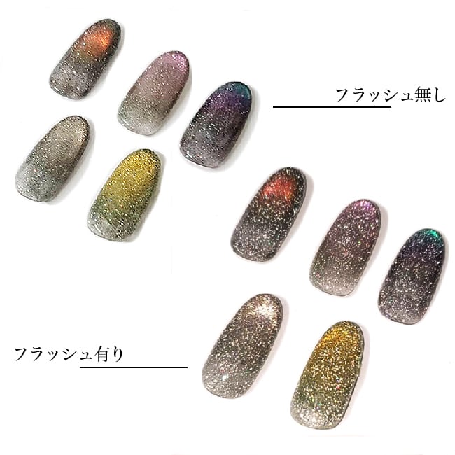 Reflective Cat Eye Gel（フラッシュ/グリッターマグネットジェル