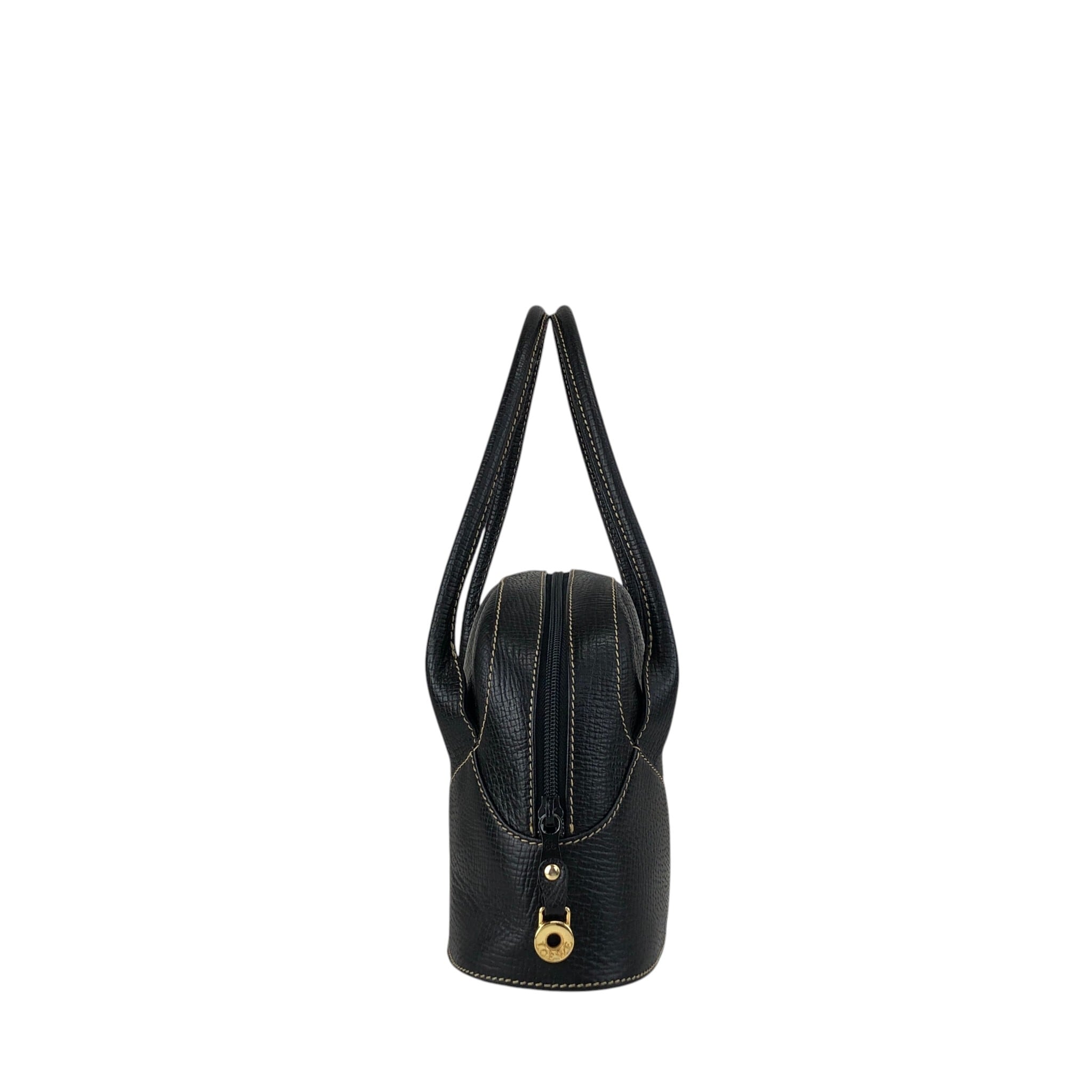 LOEWE ロエベ ハンドバッグ ブラック レザー vintage ヴィンテージ