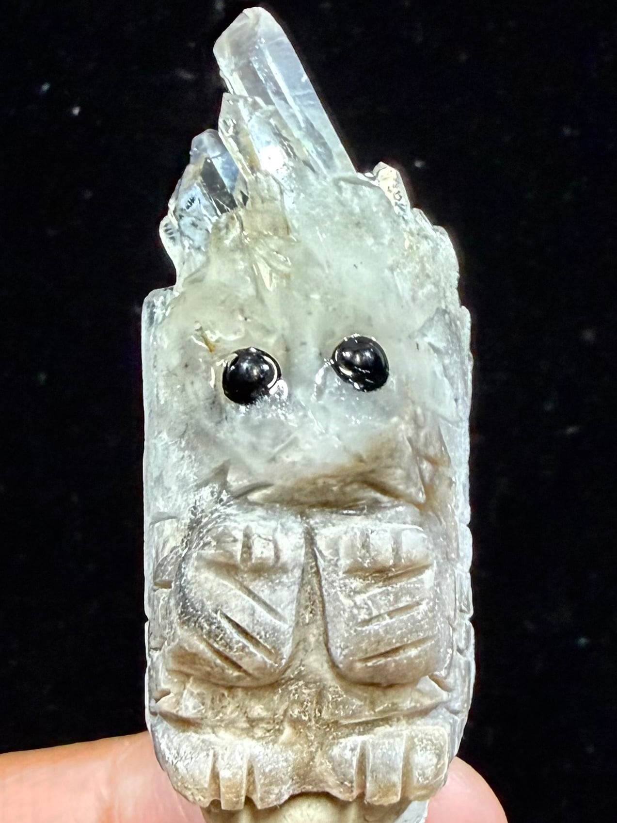 2) 天然石・母岩彫刻「ハリネズミ」水晶クラスター | レムリアの太陽