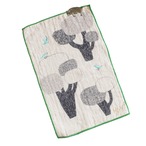 小さなポケットハンカチ 【森田 MiW × 楠橋紋織】 ダラリグマ