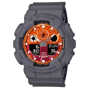 送料無料 カシオ G- SHOCK "ANALOG-DIGITAL GA100 Series" GA-100FL-8AJF