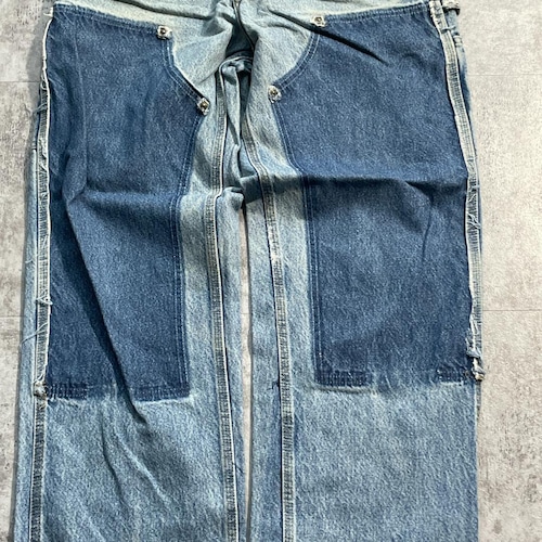 USA生地製 デニム ダブルニー Carhartt B73 DST 31×30 詳細写真4