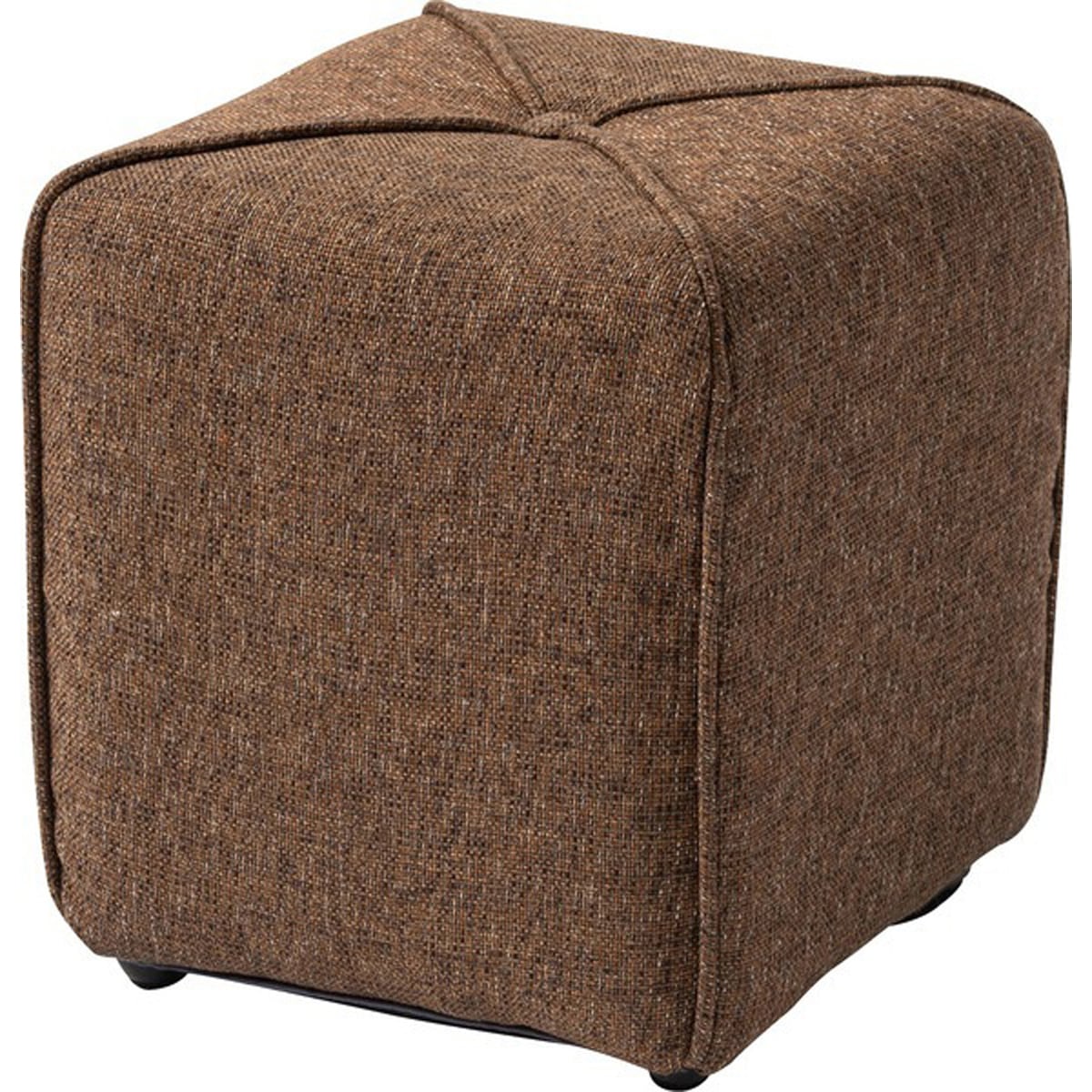 ミニスツール NS-505 スツール 椅子 簡易椅子 来客 コンパクト 小さい 脚付き かわいい おしゃれ ブラウン アイボリー グレー オレンジ ファブリック いす 玄関 リビング カフェ ショップ 店舗