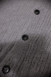 Over Sized Fluffy Off Collar Cardigan Knit