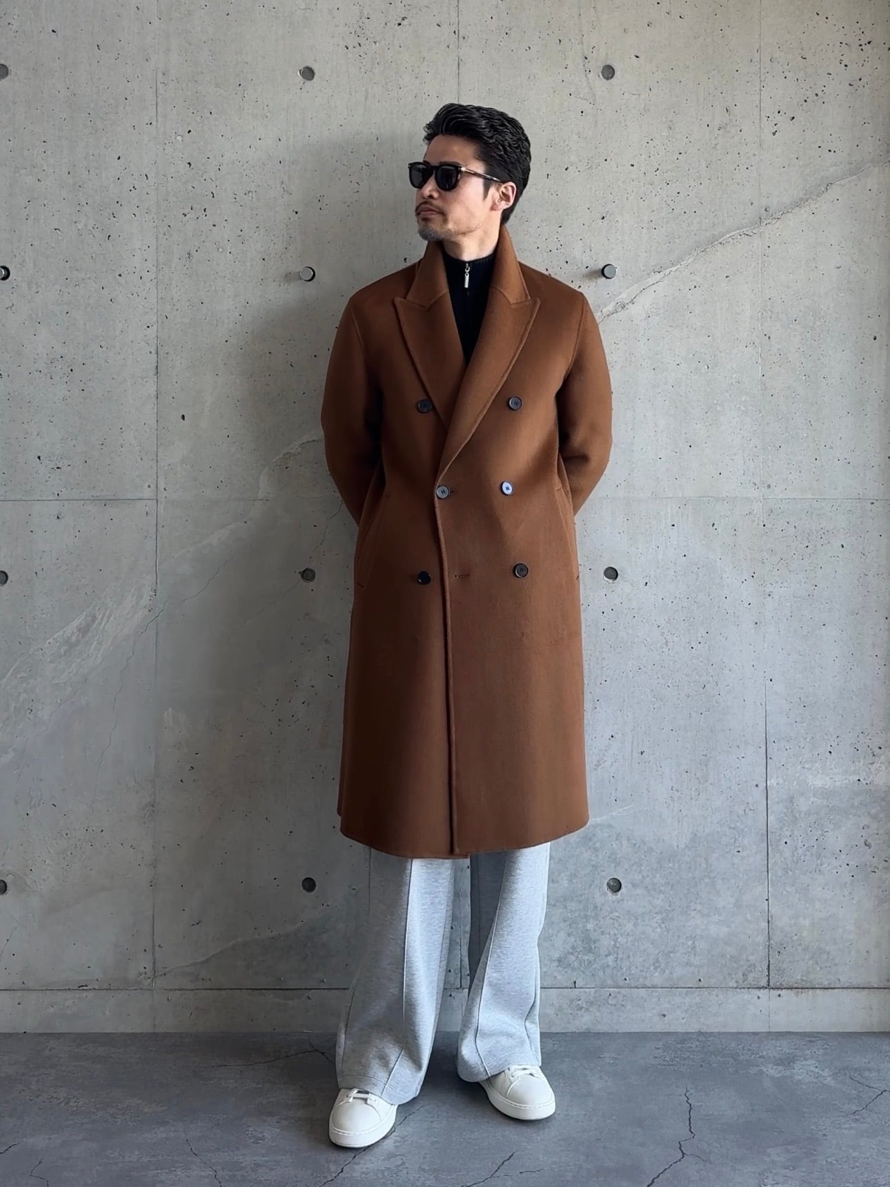 ウールカジュアルダブルコート | Wide Range