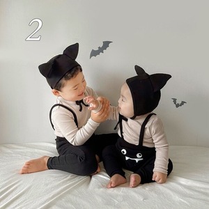 ベビー ハロウィーン INS映え　サロペット＆帽子　セット