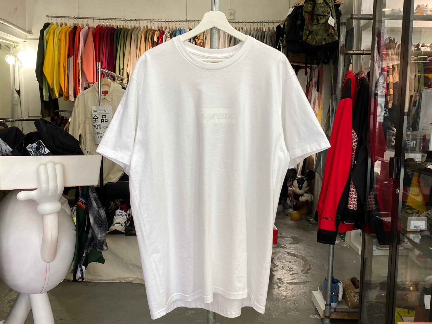 Supreme tonal box logo tee 23S/S ホワイト XL