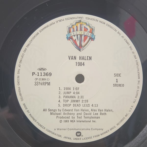 Van Halen / 1984 [P-11369] - 画像3