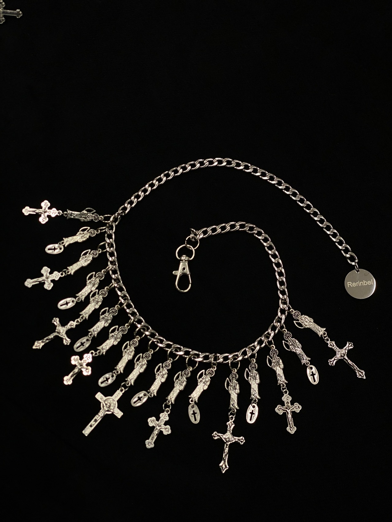 【RE RINBEL】Punk Cross Necklace 10030