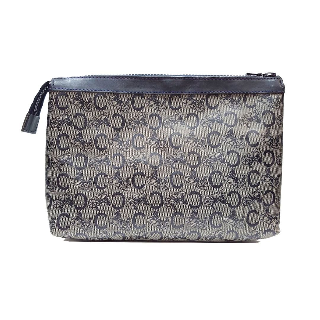 希少】オールドセリーヌ クラッチバッグ マカダム柄 締切ら PVC  